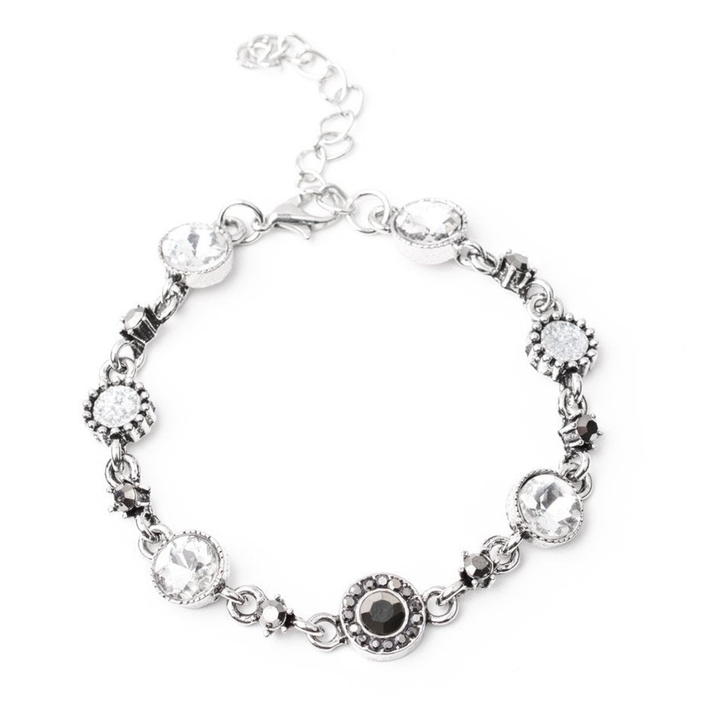 Sparkling silver rhinestone bracelet